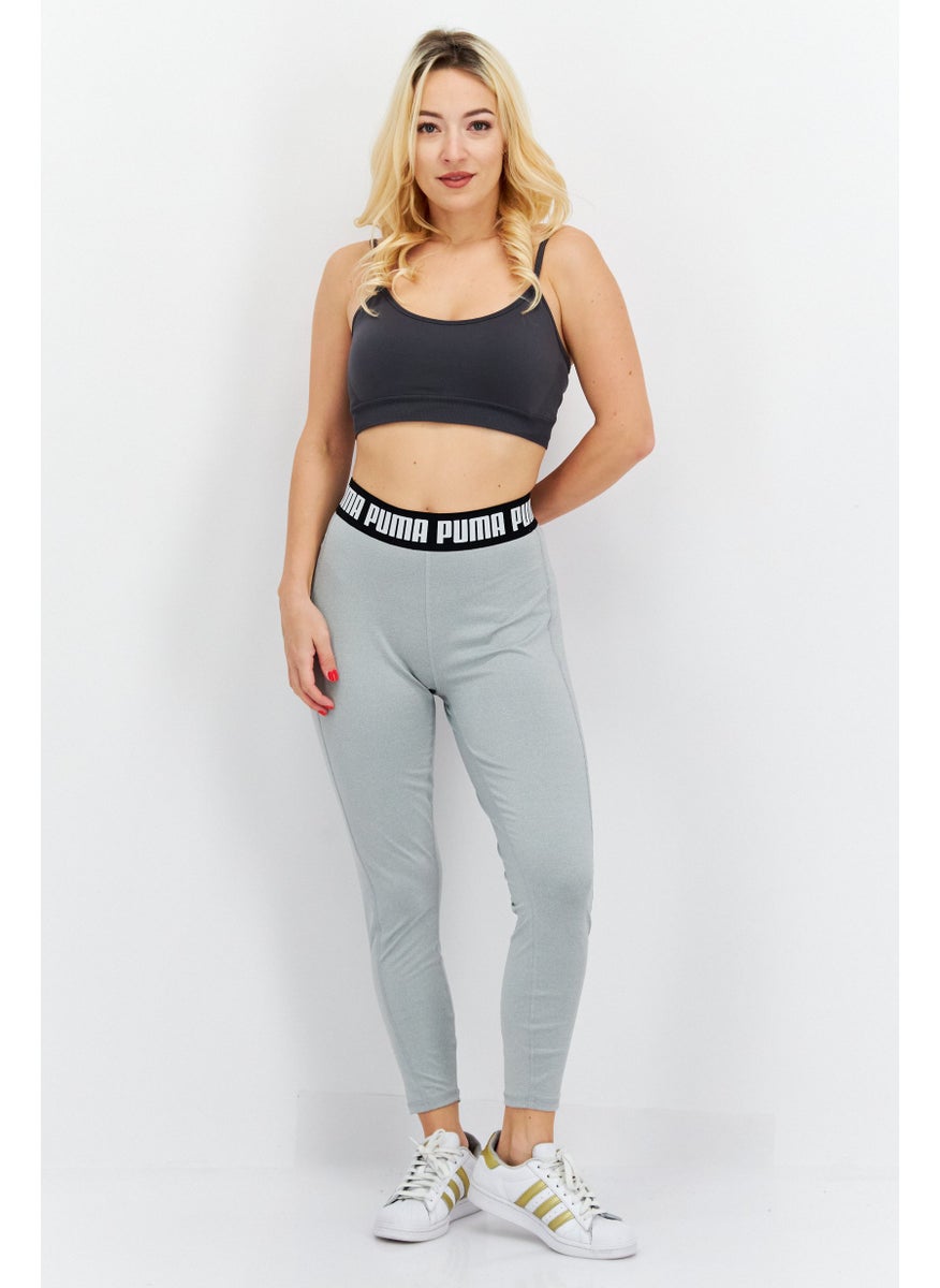 PUMA Women Tight Fit Pull-On Training Tight, Light Grey Heather  - Image 4