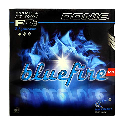 DONIC Blue Fire M3 Table Tennis Rubber, Colour - Black - Image 1