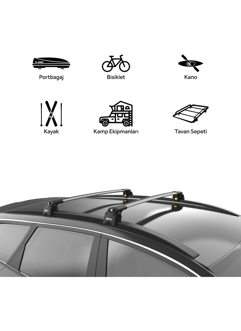 TURTLE - Skoda Kodiaq (Ns7) 2017-2023 Air2 Intermediate Railing Gray - Image 1
