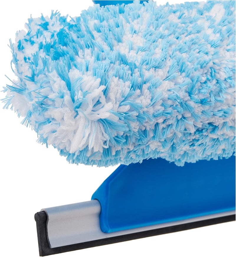 Unger Professional Microfiber Window Combi: 2-in-1 Professional Squeegee and Window Scrubber, 6" - Image 3