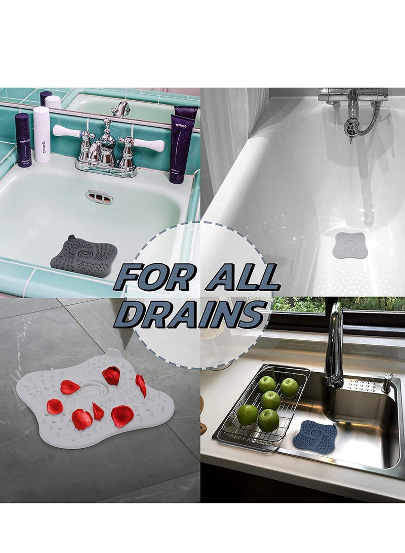 Shower Drain Hair Catcher, Bathtub Stopper Cover, TPR Sink Strainer for Bathroom, Kitchen Sewer Filter Room - Image 2