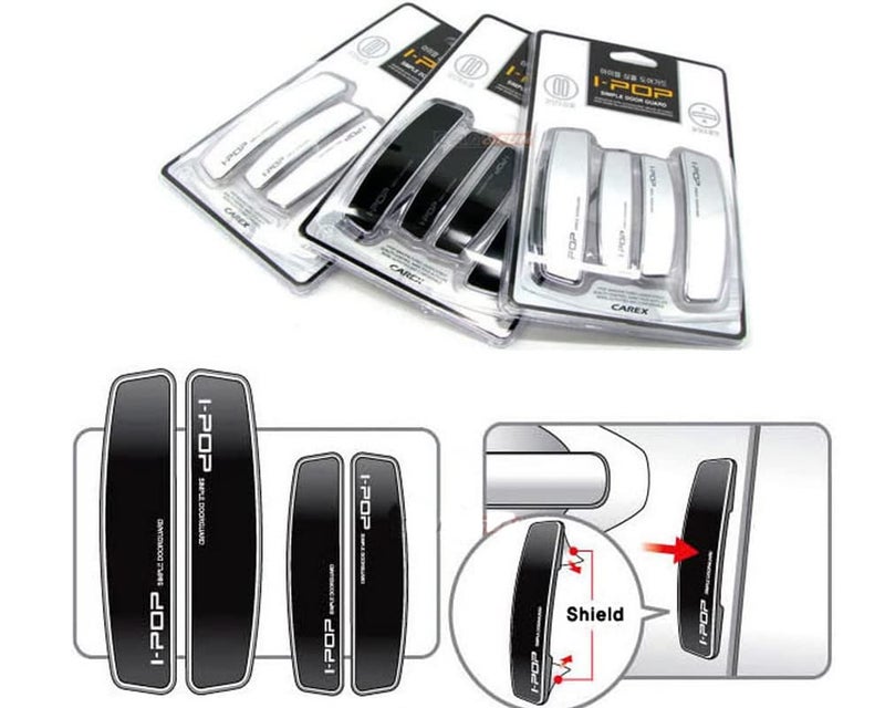 Auto E-Shopping IPop Car Door Guard with Adhesive Tape for KIA Seltos Black Color 4 Pieces - Image 2