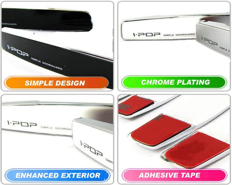Auto E-Shopping IPop Car Door Guard with Adhesive Tape for KIA Seltos Black Color 4 Pieces - Image 4