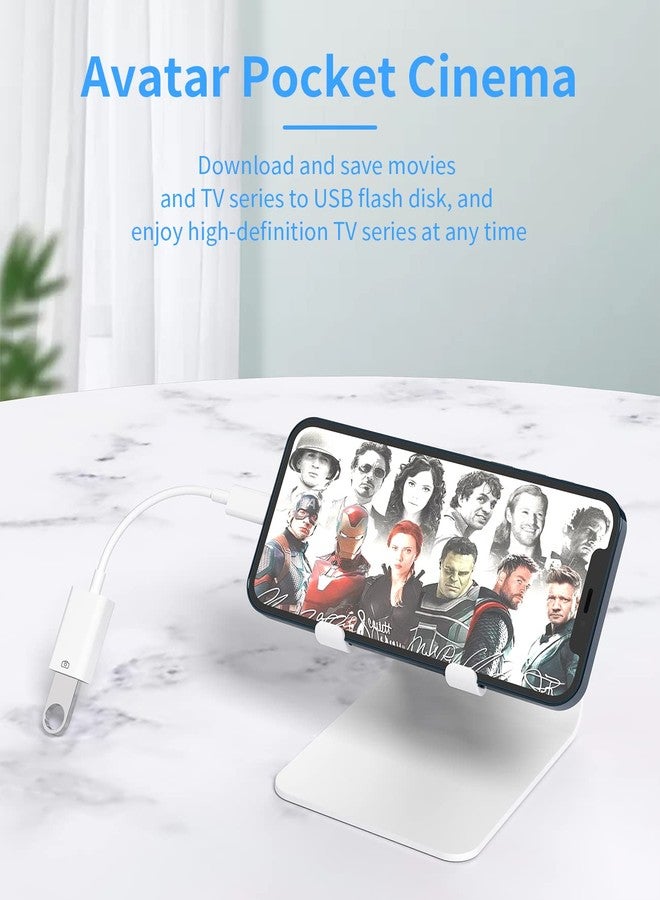 HOYULLI Lightning Male to USB Female Dongle for iPhone OTG Adapter Cable Camera Card Reader U Disk Flash Drive Mouse Keyboard MIDI Hub for Apple for iPad Air 14 13 12 11 Pro Max XR X XS 8 7 Plus SE Converter - Image 5