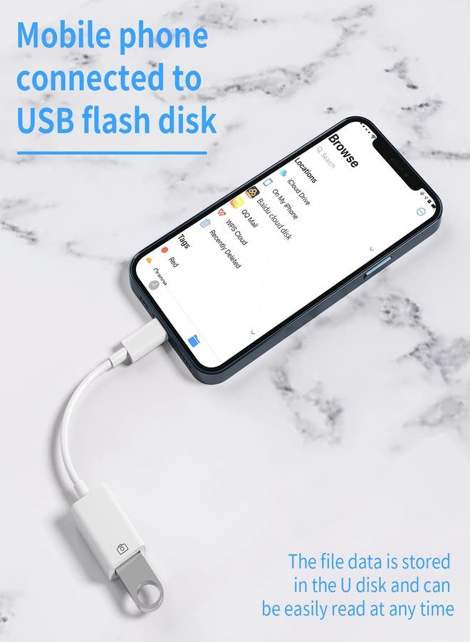 HOYULLI Lightning Male to USB Female Dongle for iPhone OTG Adapter Cable Camera Card Reader U Disk Flash Drive Mouse Keyboard MIDI Hub for Apple for iPad Air 14 13 12 11 Pro Max XR X XS 8 7 Plus SE Converter - Image 4