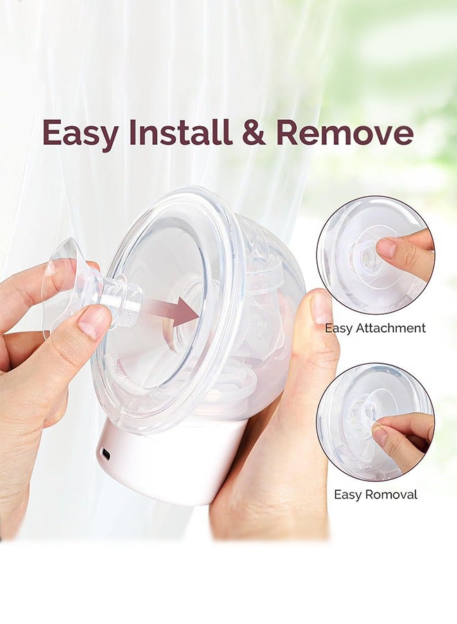 Loquat Premium 9-Piece Breast Pump Insert Kit with 5 Sizes (13/15/17/19/21mm) + Silicone Diaphragm u0026 Duckbill Valves | Universal Fit for 24mm Shields | BPA-Free Comfort for Pain-Free Pumping - Image 2