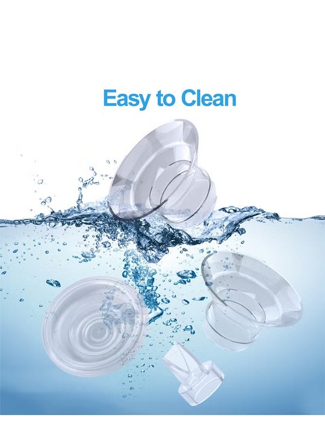 Loquat Premium 9-Piece Breast Pump Insert Kit with 5 Sizes (13/15/17/19/21mm) + Silicone Diaphragm u0026 Duckbill Valves | Universal Fit for 24mm Shields | BPA-Free Comfort for Pain-Free Pumping - Image 3