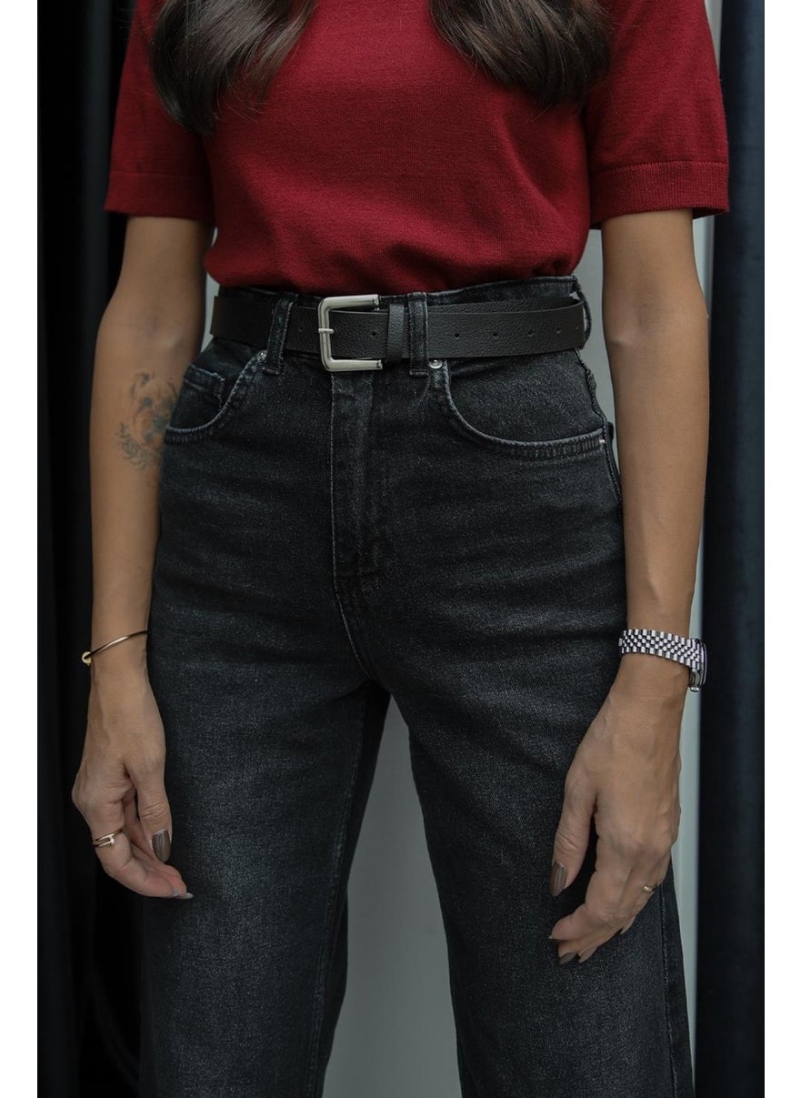 Havoş Smoked Hem Detailed Wide Leg Jeans  - Image 5