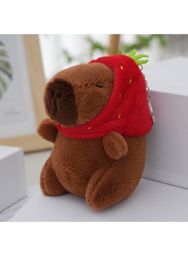 Kapibala Hot Sale Children's Plush Toy Capybara Doll Machine Push Night Market Ring Small Gifts-Color:Capybara-turtle Backpack Small Model-Height:12cm With Ordinary Round Buckle - Image 4