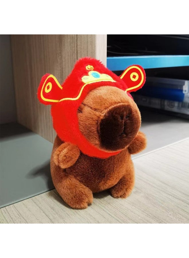 Kapibala Hot Sale Children's Plush Toy Capybara Doll Machine Push Night Market Ring Small Gifts-Color:Capybara-turtle Backpack Small Model-Height:12cm With Ordinary Round Buckle - Image 3
