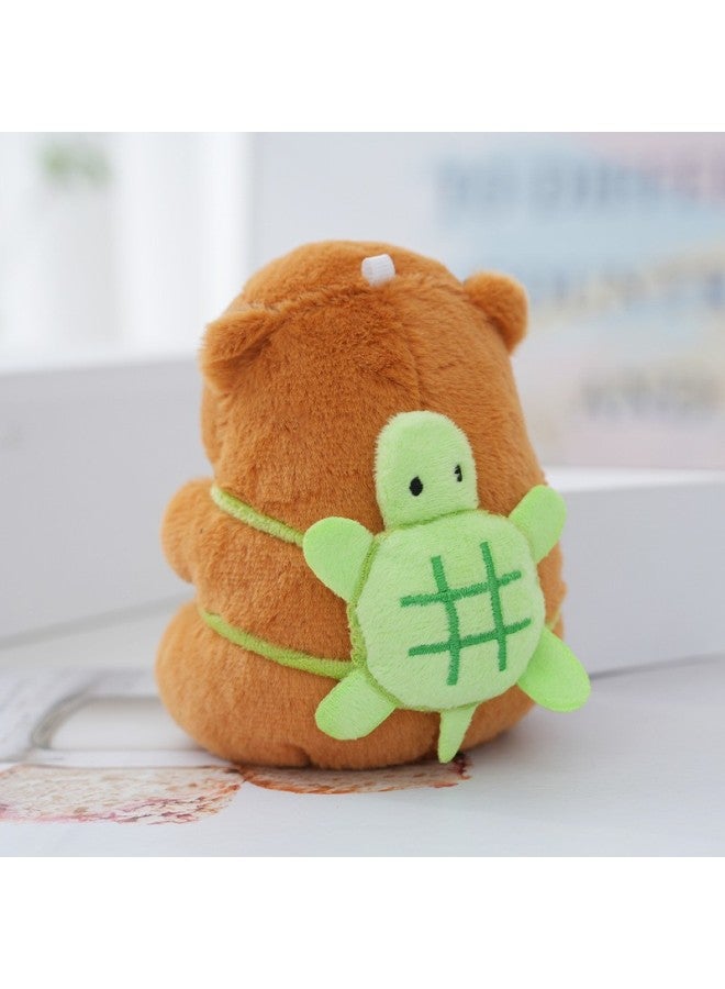 Kapibala Hot Sale Children's Plush Toy Capybara Doll Machine Push Night Market Ring Small Gifts-Color:Capybara-turtle Backpack Small Model-Height:12cm With Ordinary Round Buckle - Image 1