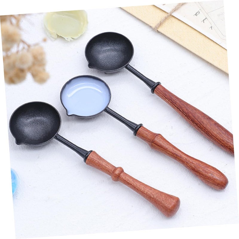 HOODANCOS Wax Seal Spoon Handle Non-Stick Wax Melting Tool Easy to Clean and Design for Home Decoration and Crafting - Image 5