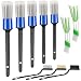 HMPLL 10pcs Car Detailing Kit Premium Detailing Brush Set Includes 5 Soft Car Detailing Brushes 3 Wire Brush 2 Air Vent Brush for Cleaning Car Interior and Exterior Detailing Blue - Image 2