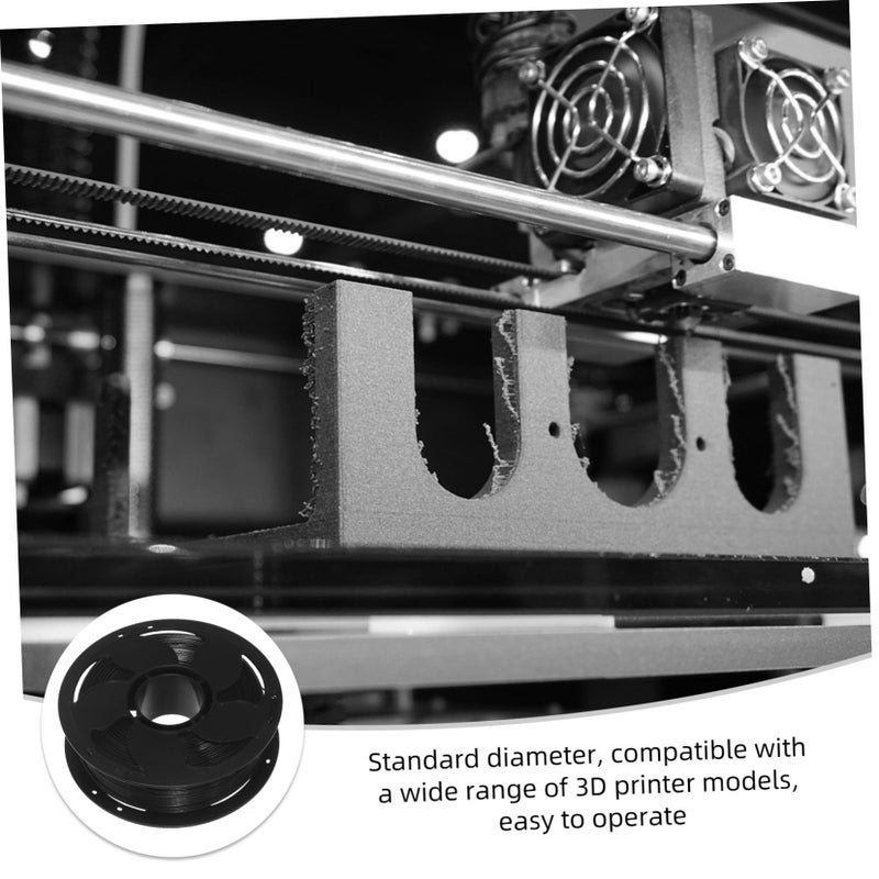 خيوط الطباعة ثلاثية الأبعاد من PETG الأسود بكرة للنماذج عالية الدقة والمستلزمات الهندسية - Image 4