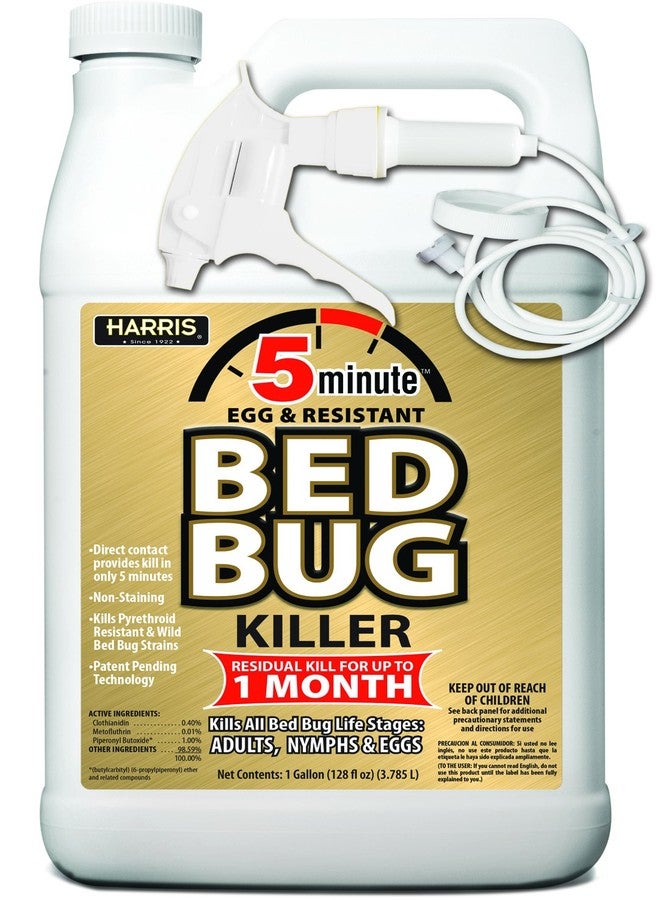 Harris 5 Minute Bed Bug Killer, Odorless & Non Staining Formula (128oz) - Image 1