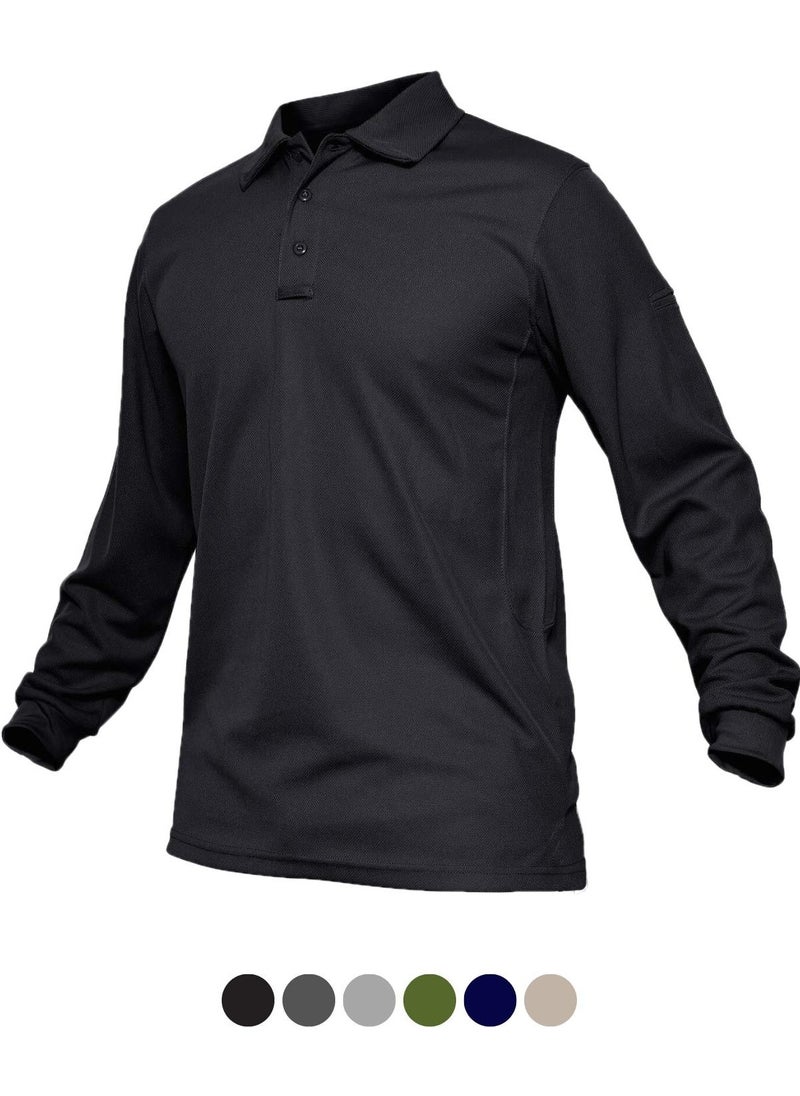 Men's Jersey Golf Polo Shirt Pique Performance Tactical Military Long Sleeve T-Shirt - pzsku/Z55180282EB86E0572EF1Z/45/_/1725790889/fad7716f-d9c3-4a3f-9974-f35352108a8c