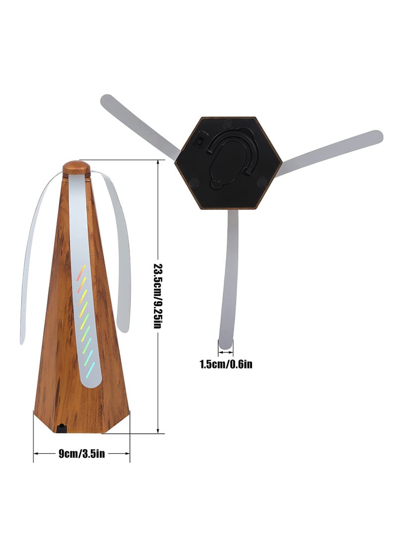 Captaintech Fly Repellent Fan for Tables Fan Portable Wood Grain Table Fan,for Outdoor Indoor Keep Flies and Bugs Away from Your Food without using Chemicals Enjoy your Outdoor Meal without Bug Spray  - Image 2