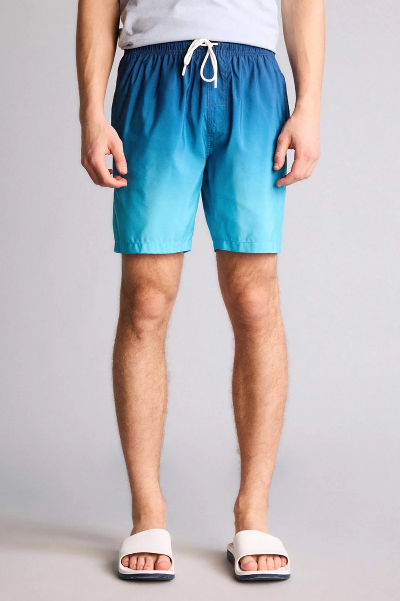 Defacto  Regular Fit Mesh Lined Knee Length Swim Shorts for Men | Best Price UAE