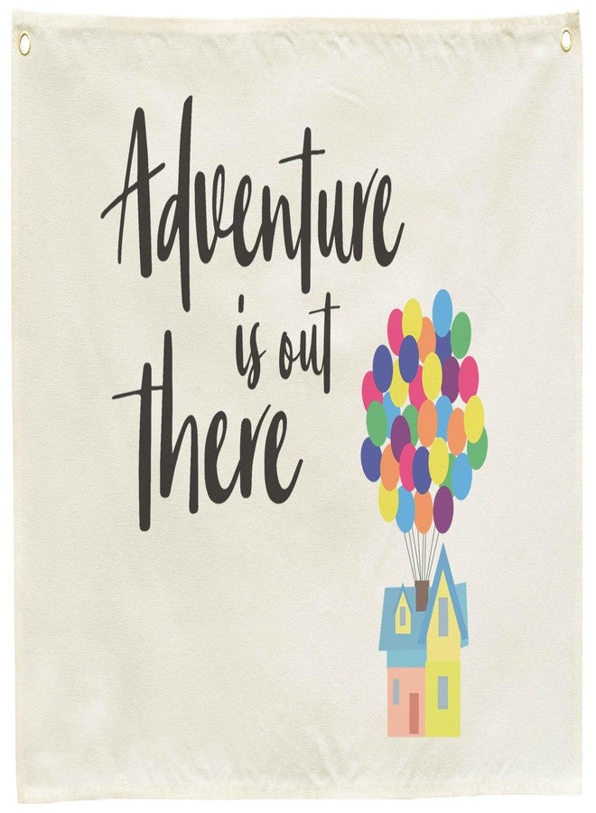 Topthink Travel Around The World Banner-Nursery Wall Décor-Canvas Hanging Pennant Flag Wall Sign Decor Gift for Kids Girl Boy,Nursery Playroom Kids Room Decor - Image 1
