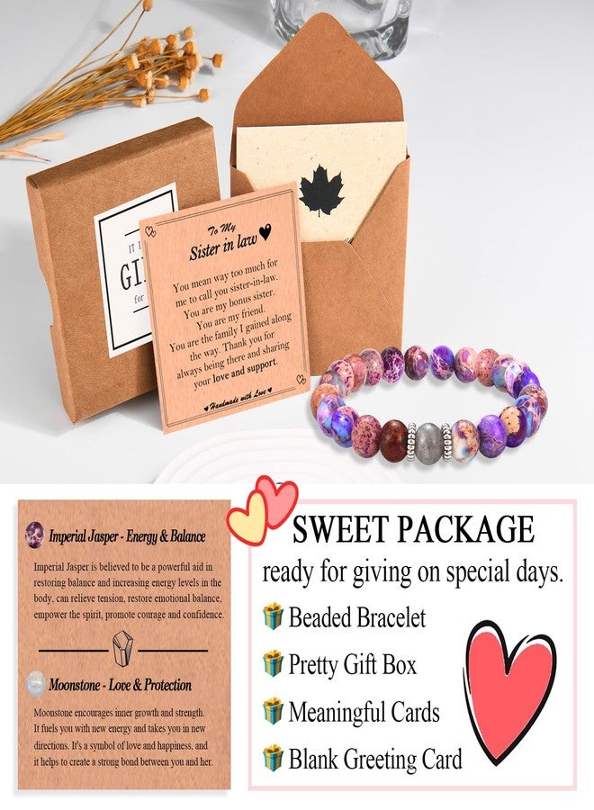 FIEEFX Gifts for Sister in Law Mothers Day Christmas Valentines Day Easter Birthday Gifts Stocking Easter Basket Stuffers Beaded Bracelet Jewelry Gifts for Sister-in-Law Women - Image 5