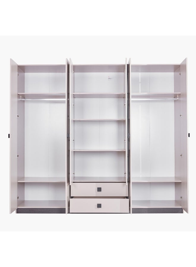 Home Box خزانة أوريون راي بـ 6 أبواب باللون البيج للمنزل - Image 2