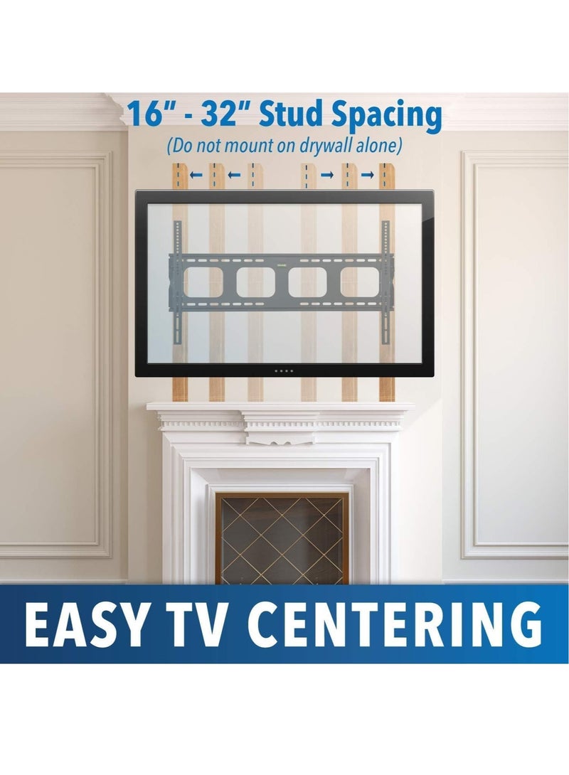 Large Tilting TV Wall Mount Bracket | 42 43 50 55 58 65 70 75 80 Inch | 220 Pound Capacity | VESA Compatible | Low Profile | Flat Screens - Image 4