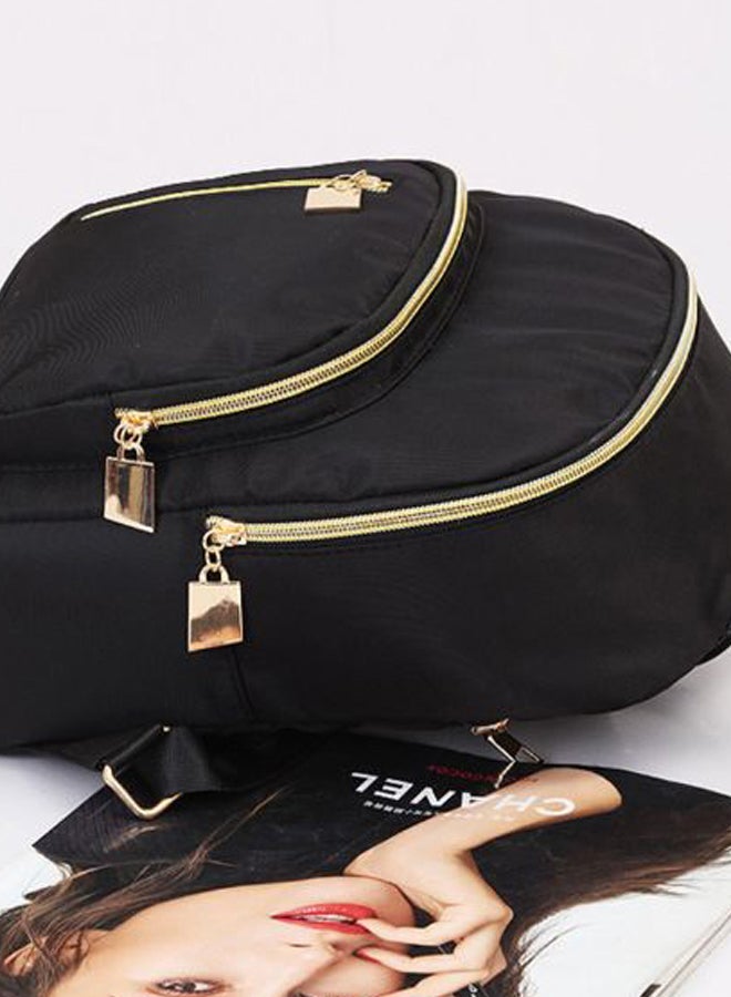 Tassel Shoulder Mini Bagpack Black - Image 3