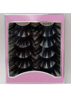 HBZGTLAD HBZGTLAD NEW 5Pair Fluffy Lashes 25mm 3d Mink Lashes Long Thick Natural False Eyelashes Lashes Vendors Makeup Mink Eyelashesa(5D83)  - Image 2