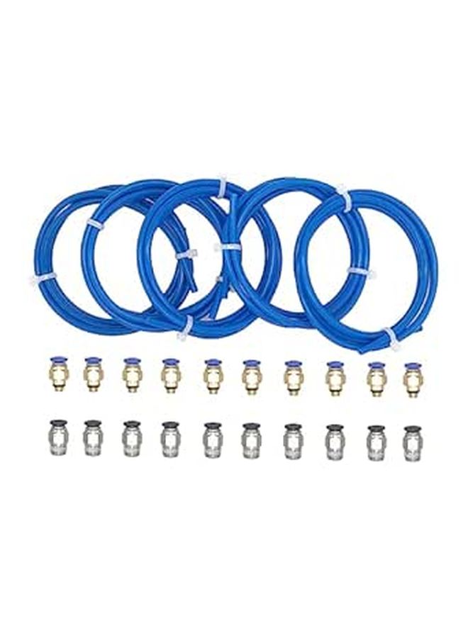 طقم أنبوب PTFE أزرق مع وصلة سريعة مقاومة للحرارة بديل للطابعات ثلاثية الأبعاد - Image 1