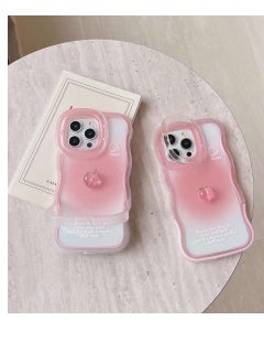 Generic Mobile Phone Case Apple 13 Protective Case Girls Anti-fall Watching Drama Stand Stand High-grade Cute Style  - Image 3