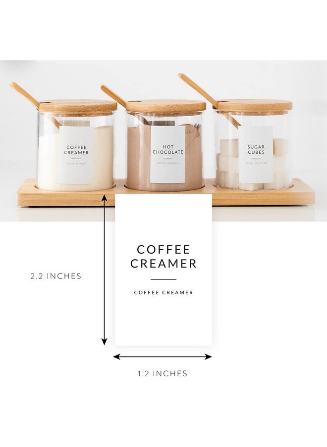 Savvy & Sorted Coffee Bar Essentials Coffee Labels Stickers - 72 Coffee Syrup Labels Coffee Station Organizer - Coffee Labels For Coffee Bar Accessories Gifts Coffee Bar Organizer Coffee Essentials  - Image 3