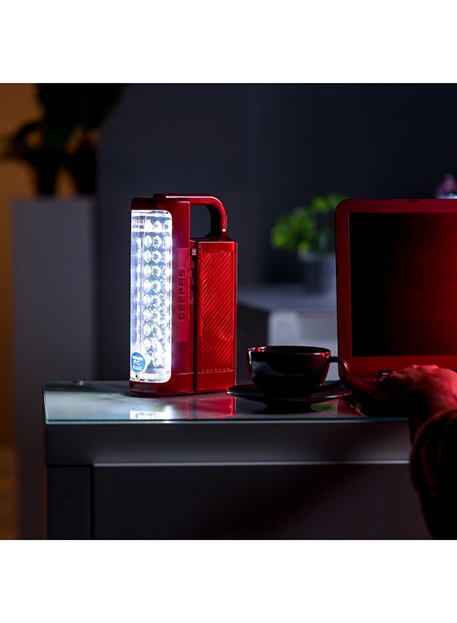 GEEPAS 24 Mega Luminous LED's Rechargeable LED Lantern Set Of 2, 30 Super Bright SMD LEDs, Energy Efficient, USB Charging Multicolor - Image 4