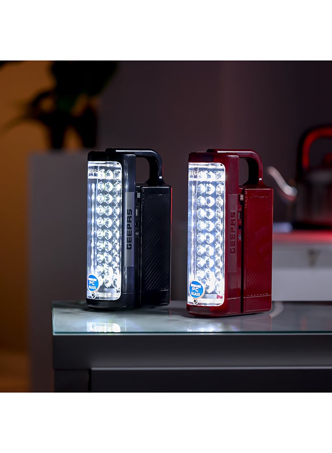 GEEPAS 24 Mega Luminous LED's Rechargeable LED Lantern Set Of 2, 30 Super Bright SMD LEDs, Energy Efficient, USB Charging Multicolor - Image 3