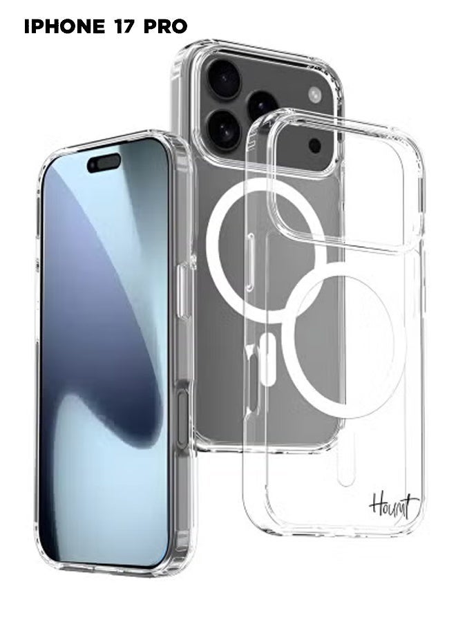 Raxoom iPhone 17 Pro Case Magsafe, Wireless Charging Support Clear iPhone 17 Pro Cover Anti Scratch Shockproof Protective Phone Case for Apple iPhone 17 Pro 6.3inch - Image 3