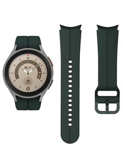 Generic Silicone Replacement Band Compatible with Samsung Galaxy Watch 5 Pro 45mm | 5 o'clock 44mm 40mm | Galaxy Watch 4, special strap, no gap  - Image 3