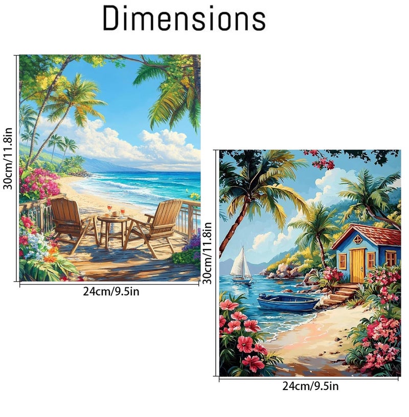 NEGEKFKX 2 Pack Faith,Hope,Love Paint by Numbers Kit for Adults Beginner with Framed,Easy Adult Paint by Number Kits on Canvas DIY Painting for Beginners Art by Numbers for Home Wall Decor 10x12 Inch - Image 4