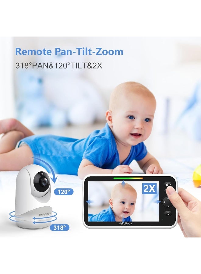 HelloBaby 6â€IPS Large Screen Video Baby Monitor - Image 5