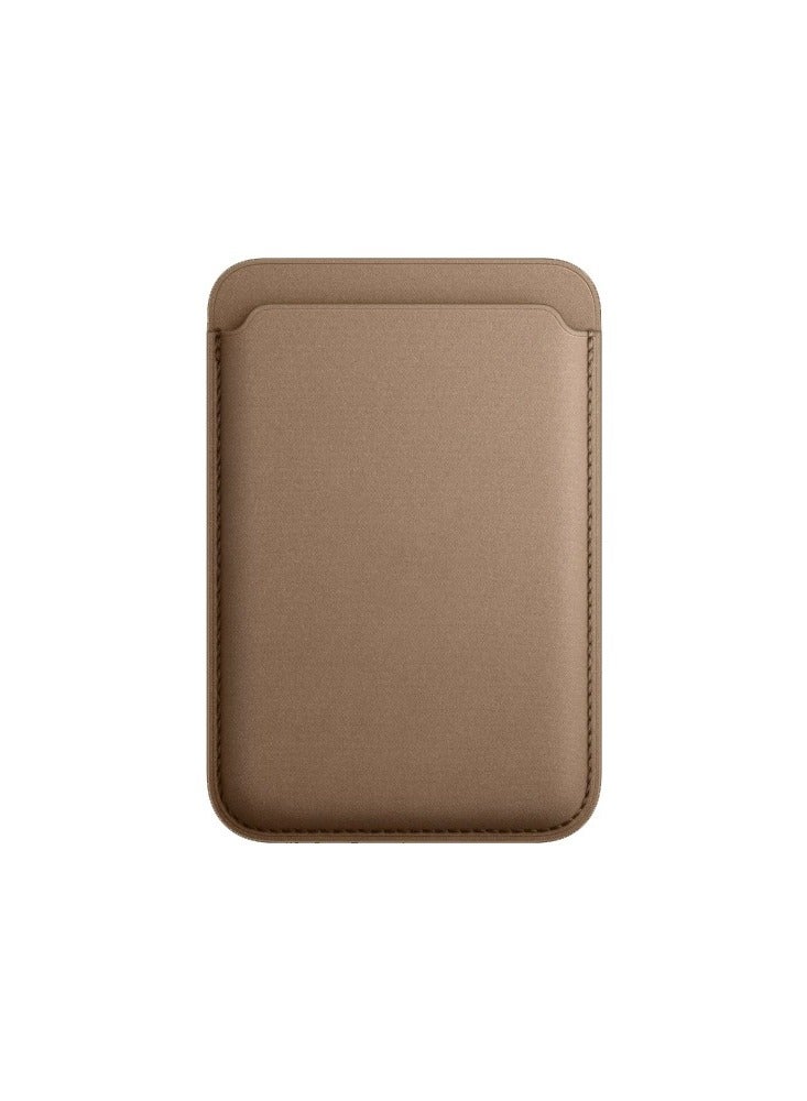Apple iPhone FineWoven Wallet with MagSafe - Taupe Brown - Image 1