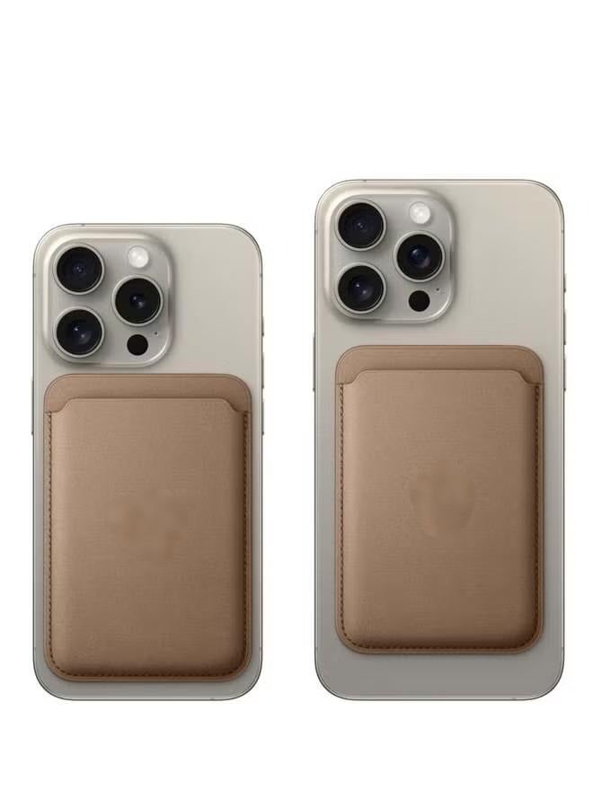 Apple iPhone FineWoven Wallet with MagSafe - Taupe Brown - Image 3