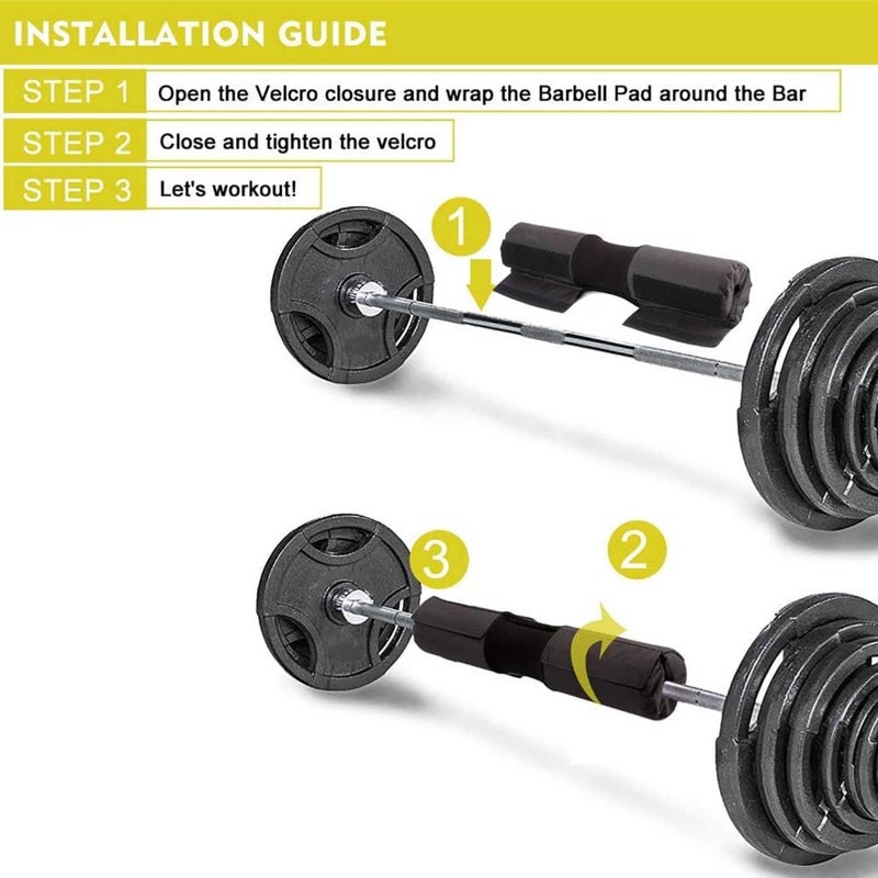 Hip thrust pad for Smith machine: nylon padding, black, extra-thick cushioning for barbell support - Image 5