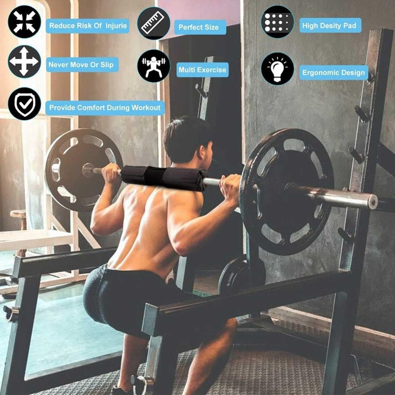 Hip thrust pad for Smith machine: nylon padding, black, extra-thick cushioning for barbell support - Image 4