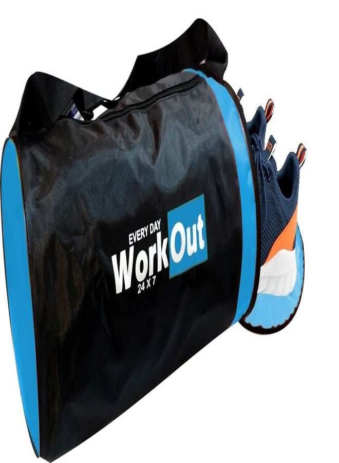 Jupiter Work Out - Blue - Gym Bag with Shoe Compartment - Carry Bag - Polyester - Image 1
