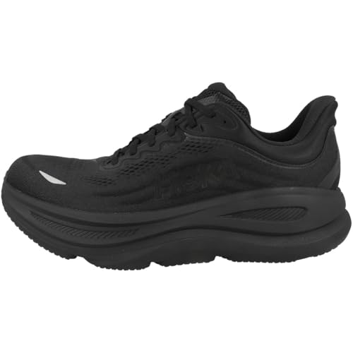 Hoka Men's Bondi 9 Sneaker, Black/Black, 8 Wide - Image 1
