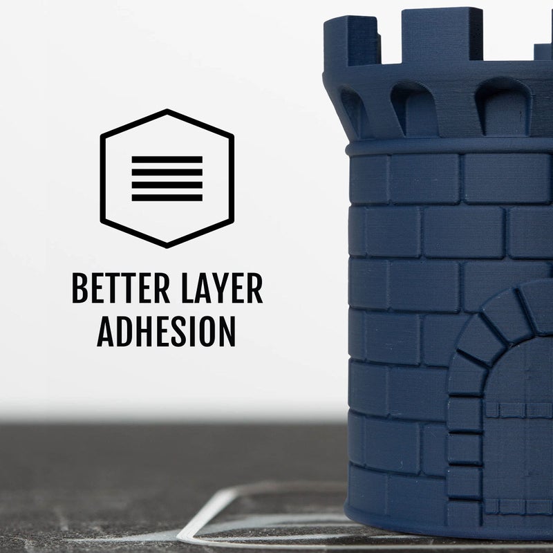 HATCHBOX Matte PLA 3D Printer Filament, Dimensional Accuracy +/- 0.03 mm, 1 kg Spool, 1.75 mm, Navy - Image 3