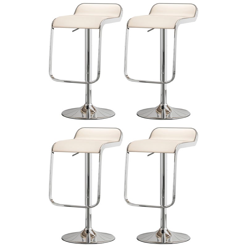 شاربدو كرسي بار 4PCS ، كرسي مستدير صغير عالي الظهر ، كرسي بار عالي قابل للتعديل مريح مع 360 درجة دوار مثالي للمطبخ المنزلي مقابل الطعام كرسي مساند القدم العالي - Image 1