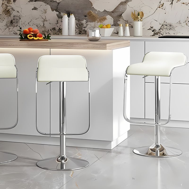 شاربدو كرسي بار 4PCS ، كرسي مستدير صغير عالي الظهر ، كرسي بار عالي قابل للتعديل مريح مع 360 درجة دوار مثالي للمطبخ المنزلي مقابل الطعام كرسي مساند القدم العالي - Image 3