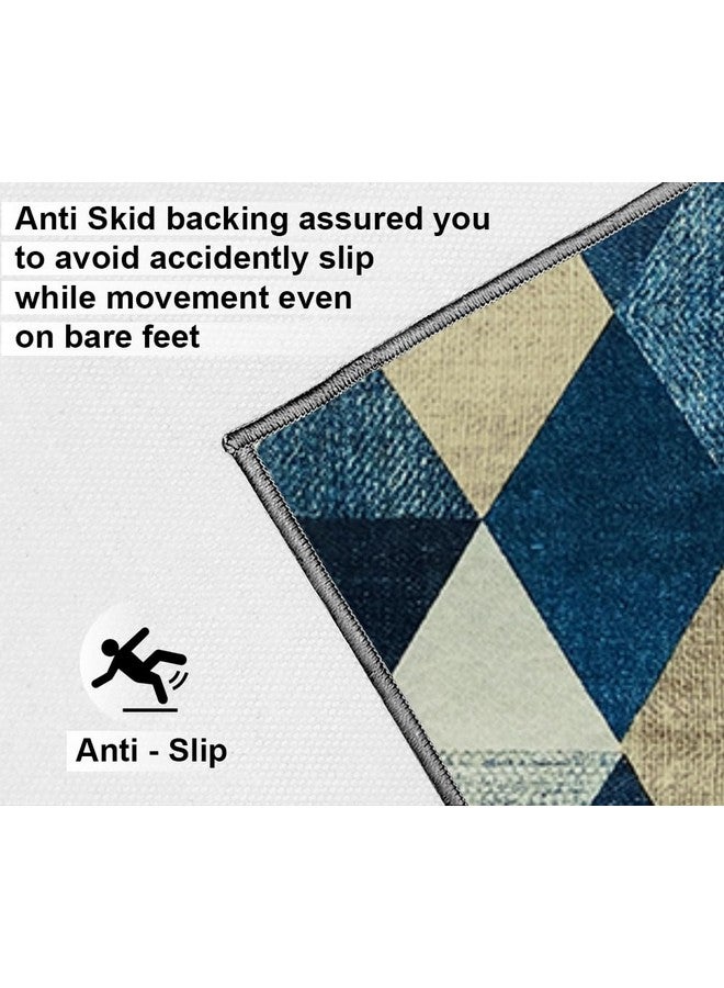 BSB HOME 3 x 5 Feet 3D Jet Multi Printed 3D Jet Vintage Persian Carpet/Rug/Runner and Carpets for Bedroom/Living Area/Home and Offices with Anti Slip Backing (3ft x 5 ft) - Image 2