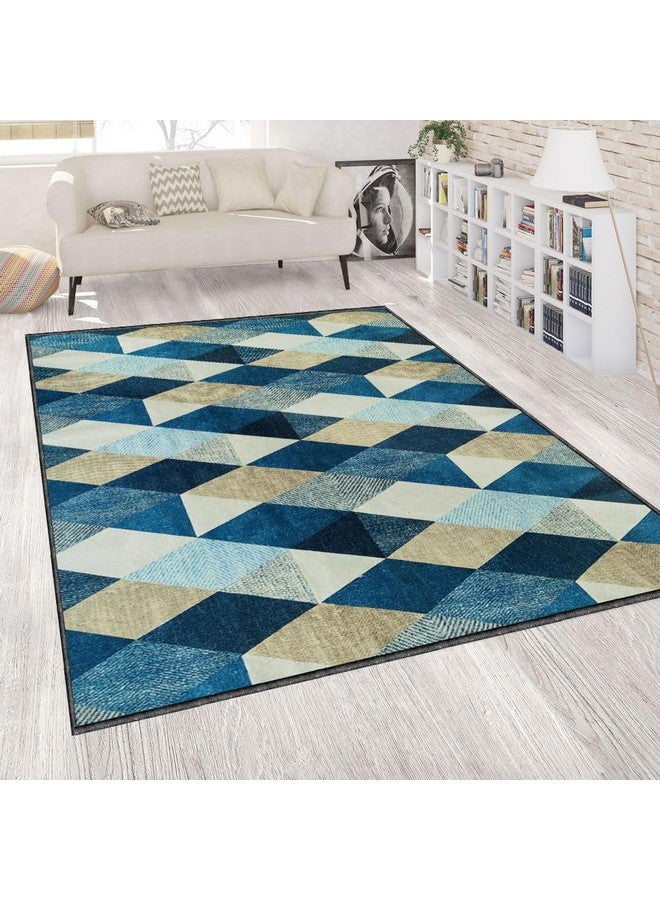 BSB HOME 3 x 5 Feet 3D Jet Multi Printed 3D Jet Vintage Persian Carpet/Rug/Runner and Carpets for Bedroom/Living Area/Home and Offices with Anti Slip Backing (3ft x 5 ft) - Image 1