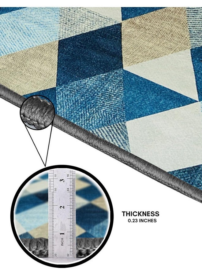 BSB HOME 3 x 5 Feet 3D Jet Multi Printed 3D Jet Vintage Persian Carpet/Rug/Runner and Carpets for Bedroom/Living Area/Home and Offices with Anti Slip Backing (3ft x 5 ft) - Image 3