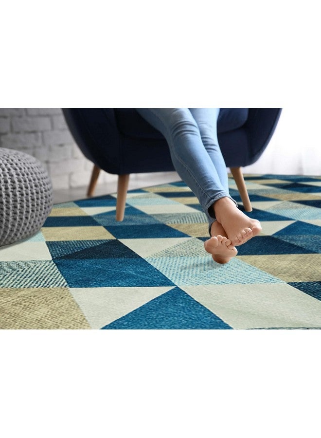 BSB HOME 3 x 5 Feet 3D Jet Multi Printed 3D Jet Vintage Persian Carpet/Rug/Runner and Carpets for Bedroom/Living Area/Home and Offices with Anti Slip Backing (3ft x 5 ft) - Image 5